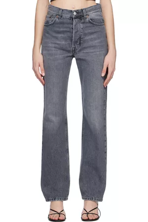 Dagmar Gray Straight-Leg Jeans