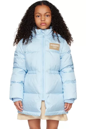 Burberry Giacche - Kids Blue Detachable Hood Down Jacket