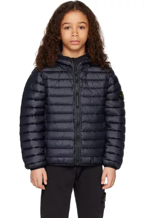 Stone Island Giacche - Kids Navy Quilted Down Jacket