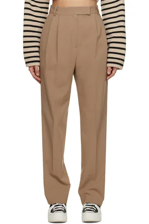The Frankie Shop Beige Bea Trousers