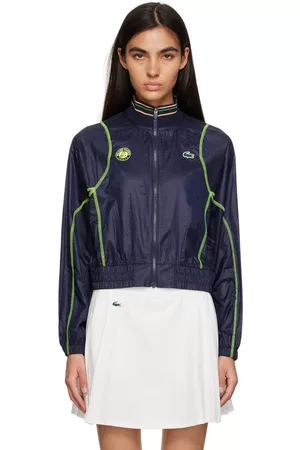 Lacoste Donna Giacche - Navy Stand Collar Jacket