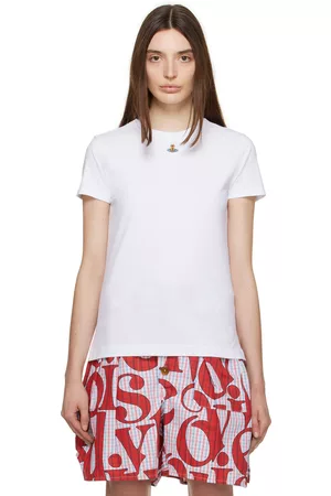 Vivienne Westwood Donna T-shirt - White Orb Peru T-Shirt