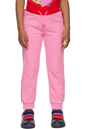 Marc Jacobs Kids Pink Zip Panel Track Pants