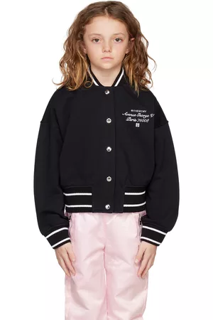 Givenchy Giacche bomber - Kids Black Embroidered Bomber Jacket