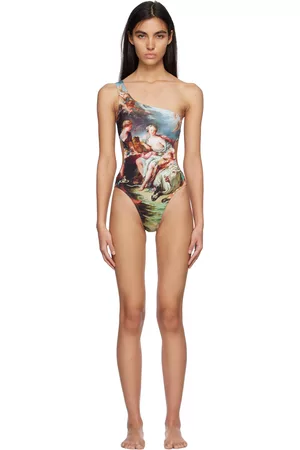 Vivienne Westwood Multicolor Single-Shoulder One-Piece Swimsuit