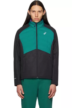 Asics Uomo Giacche invernali - Green & Black Winter Run Jacket