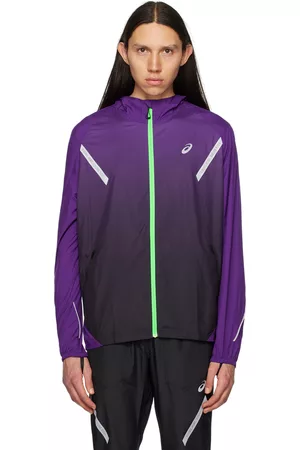 Asics Uomo Giacche - Purple Zip Jacket