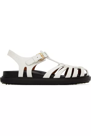 Marni Donna Sandali - White Fisherman Sandals