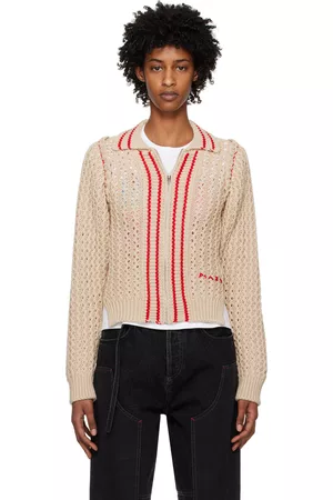 Marni Donna Maglioni - Brown Asymmetric Sweater