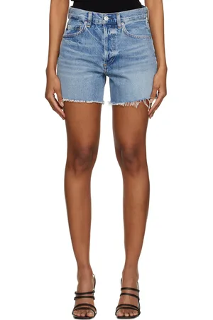 Citizens of Humanity Blue Annabelle Long Denim Shorts