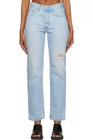 Levi's Donna Pantaloni - Blue 501 Original Jeans