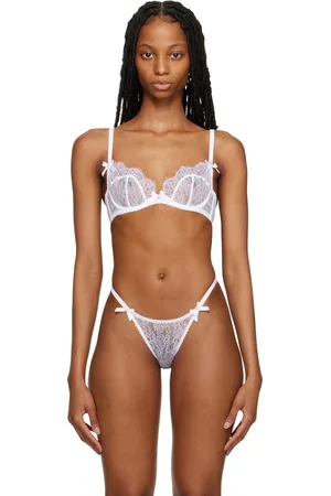 Agent Provocateur White Plunge Bra