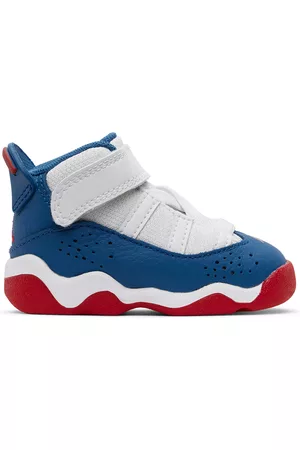 Nike Anelli - Baby White & Blue Jordan 6 Rings Sneakers