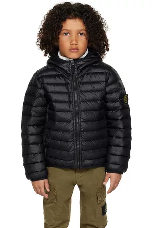 Stone Island Giacche - Kids Black Quilted Down Jacket