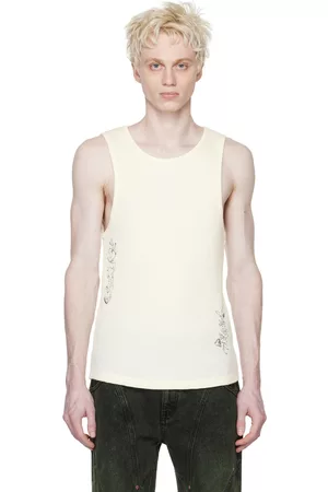 Andersson Bell Uomo Camicie - White Flower Man Tank Top