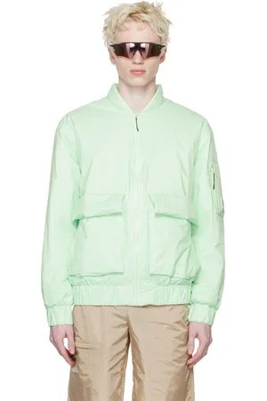 Rains Green Fuse Bomber Jacket