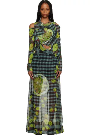 OTTOLINGER Multicolor Draped Maxi Dress