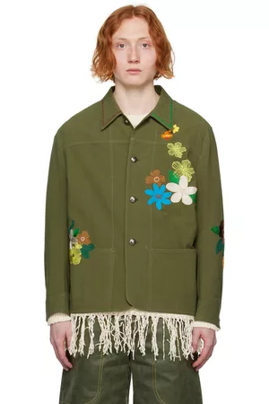 Andersson Bell Khaki Flower Chore Jacket