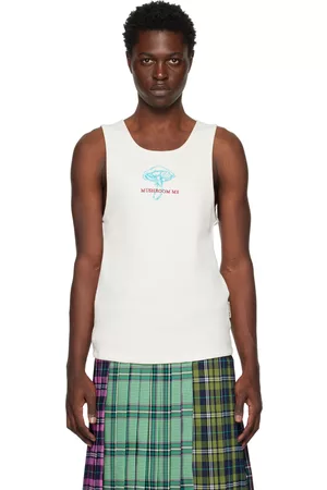 Andersson Bell Uomo Camicie - SSENSE Exclusive Off-White 'Mushroom Me' Tank Top