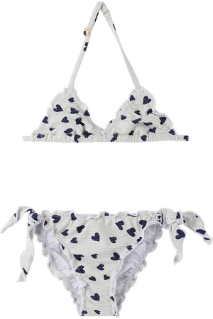 Molo Kids White & Blue Neola Bikini