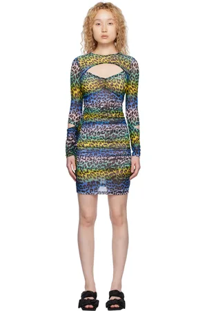 Ganni Multicolor Leopard Minidress