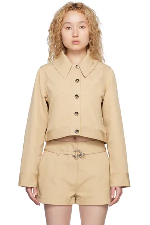 Ganni Khaki Short Jacket