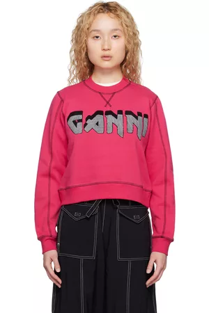 Ganni Pink Isoli Rock Sweatshirt