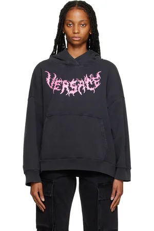 VERSACE Black Oversized Hoodie