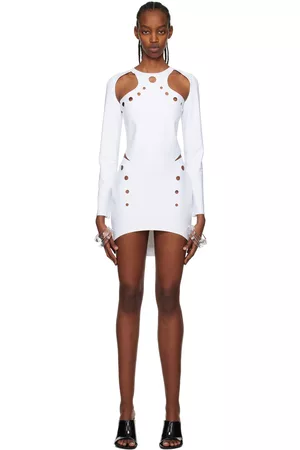 Jean Paul Gaultier Donna Vestiti di maglina - White Perforated Minidress