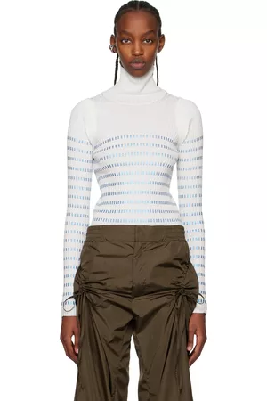 Jean Paul Gaultier Donna Maglioni a collo alto - Off-White 'The Cyber' Turtleneck