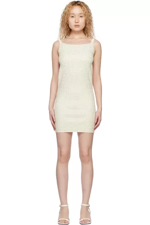 AYA MUSE Donna Vestiti di maglina - White Pelina Mini Dress