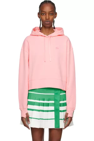 Lacoste Donna Hoodies - Pink Patch Hoodie