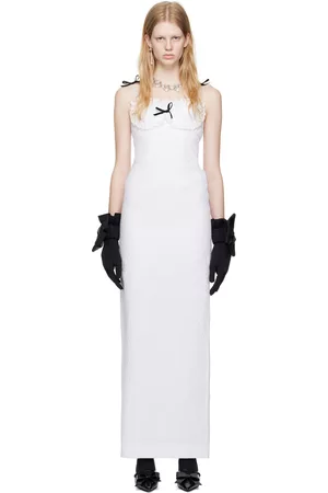 Shushu/Tong Donna Vestiti lunghi - White Corset Maxi Dress