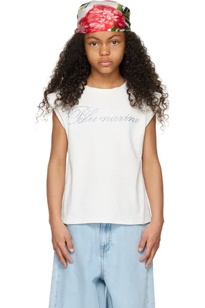 MISS BLUMARINE Kids White Basica T-Shirt