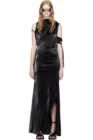 OTTOLINGER Donna Vestiti lunghi - Black Draped Maxi Dress