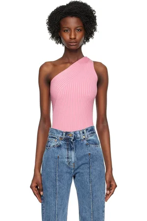 AERON Pink Asymmetric Bodysuit
