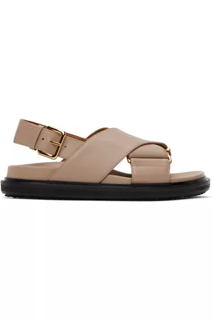 Marni Donna Sandali - Beige Fussbett Sandals