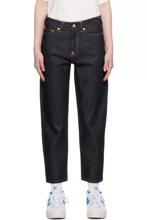 Evisu Donna Pantaloni - Indigo Panel Jeans