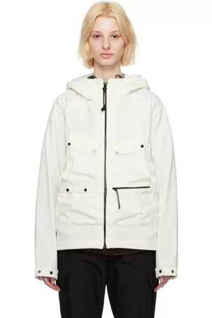 C.P. Company Donna Giacche - White Goggle Jacket