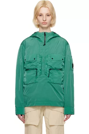 C.P. Company Donna Giacche - Green Half-Zip Jacket
