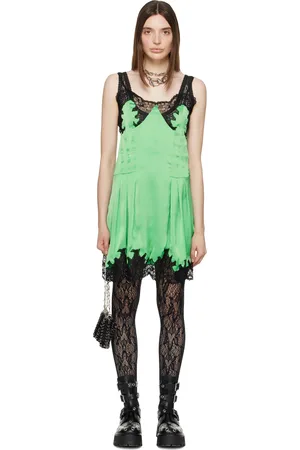 Paco rabanne Green Paneled Minidress