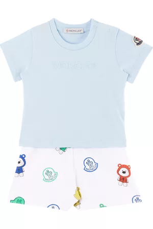 Moncler Pantaloncini - Baby Blue T-Shirt & Shorts Set