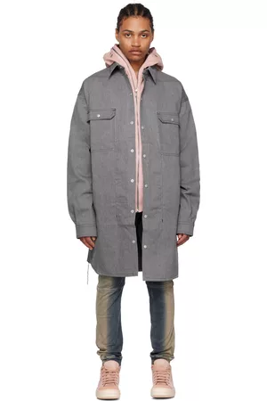 Rick Owens Uomo Camicie denim - Gray Jumbo Denim Shirt
