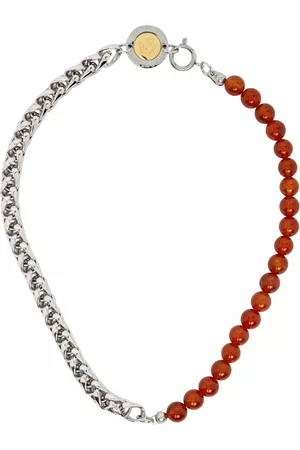 In Gold We Trust Uomo Collane - SSENSE Exclusive Silver Beaded Necklace