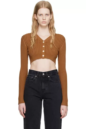 Hope Donna Cardigan - Brown Cropped Cardigan