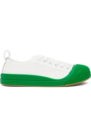 Bottega Veneta White Vulcan Sneakers