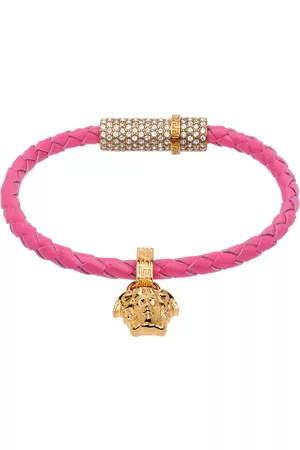 VERSACE Donna Bracciali - Pink Crystal Medusa Bracelet
