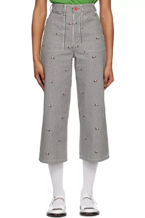 Kenzo Donna Pantaloni - Navy & White Paris Sumire Jeans