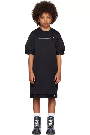 Marni Bambina Vestiti di maglina - Kids Black Printed Dress