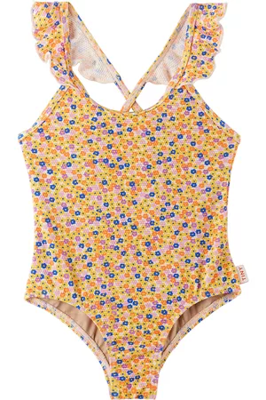Tiny Cottons Bambina Costumi Interi - Kids Multicolor Flowers One-Piece Swimsuit